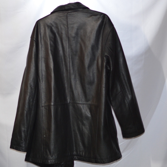 Men's leather coat - Picture 2 of 4
